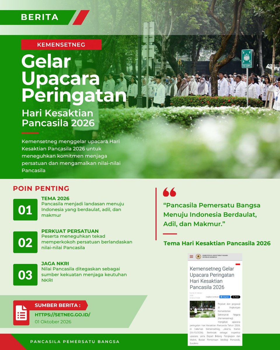 Hanamarrin's tweet photo. Kami semua ikut serta dalam upaya pembangunan tersebut. Setiap kontribusi kecil sangat berarti untuk kemajuan bangsa dan kemakmuran bersama.
Percepat Pembangunan Negeri https://t.co/QdXEsGxCQc