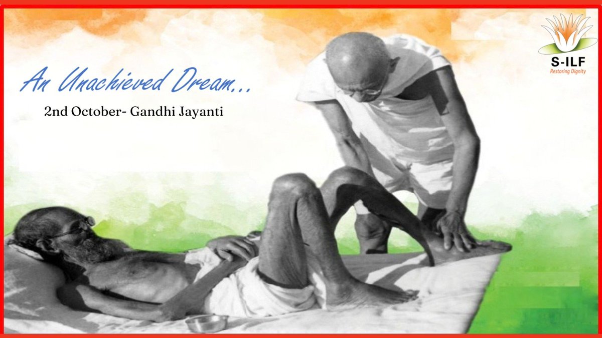 SILFIndia's tweet photo. Gandhi ji cared for a Leprosy patient at his ashram, when society wouldn't. That instinct- dignity, not just aid- is why @SILFIndia exists.

"Eliminating Leprosy is the only work I have not been able to complete in my lifetime." —Gandhi Ji

Help finish it by donating today at https://t.co/ysXeNPUvfD

#GandhiJayanti