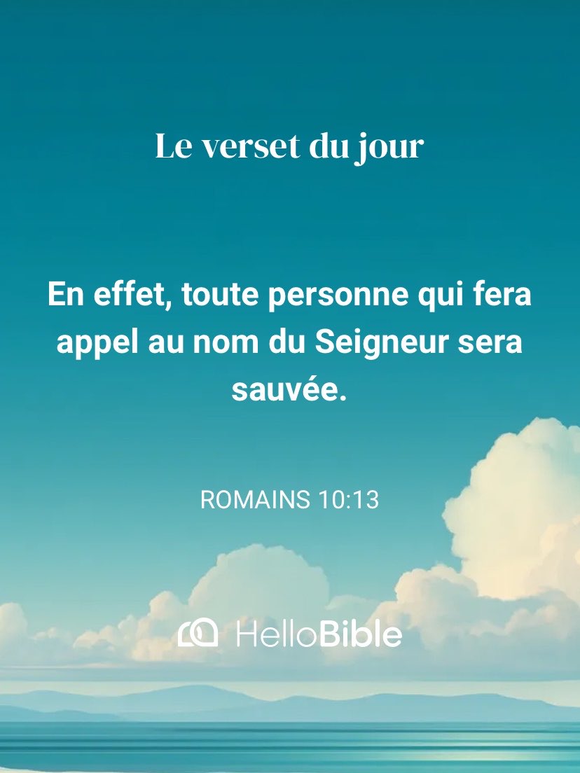 lyonelPrada90's tweet photo. En effet, toute personne qui fera appel au nom du Seigneur sera sauvée.
Romains 10:13 https://t.co/x5c7zAdOqz