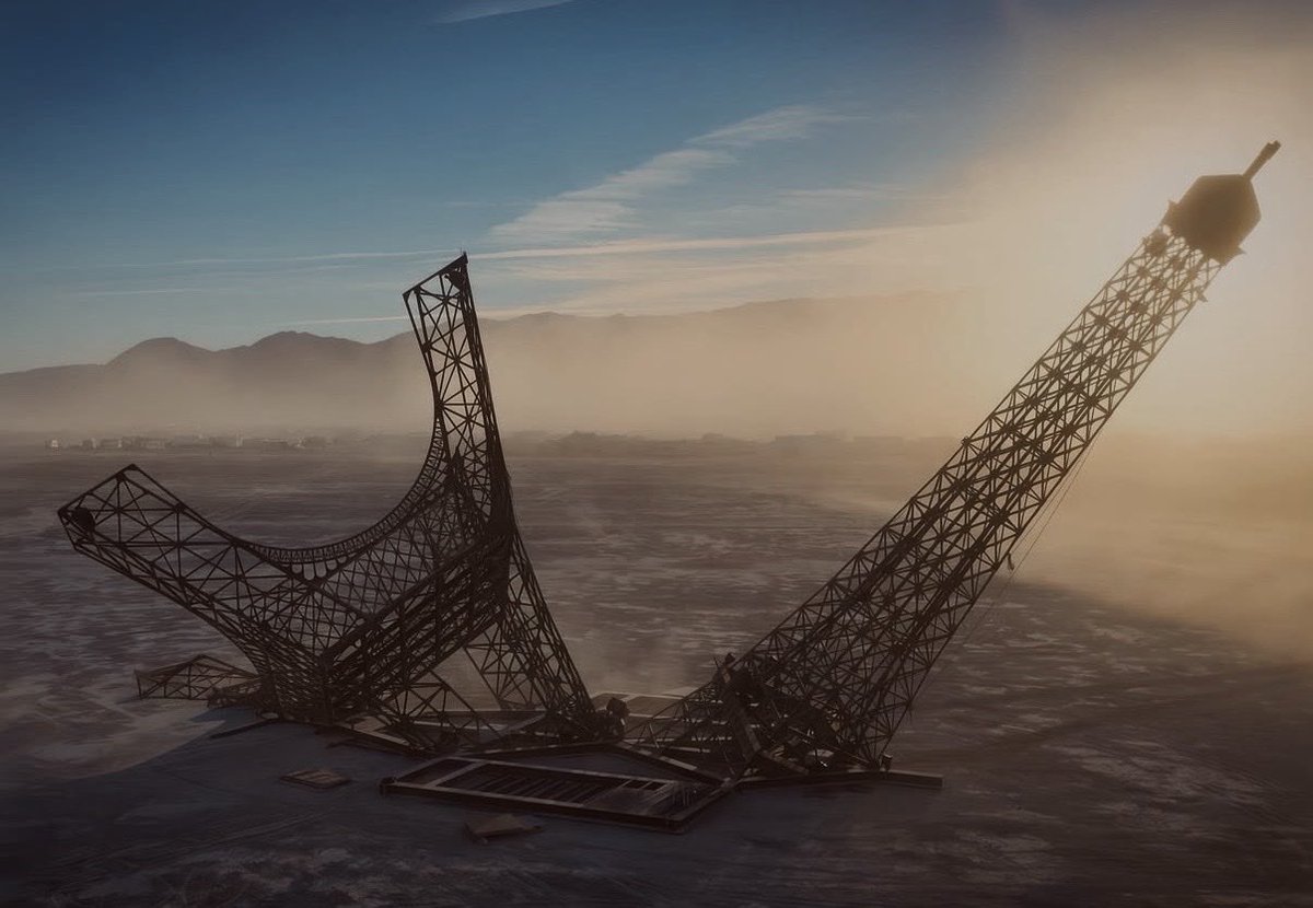 DavidHarroche's tweet photo. France has fallen and sadly no longer what it once was. I fear reform won’t change its path.  Pic taken at burningman https://t.co/uKLQfStjam