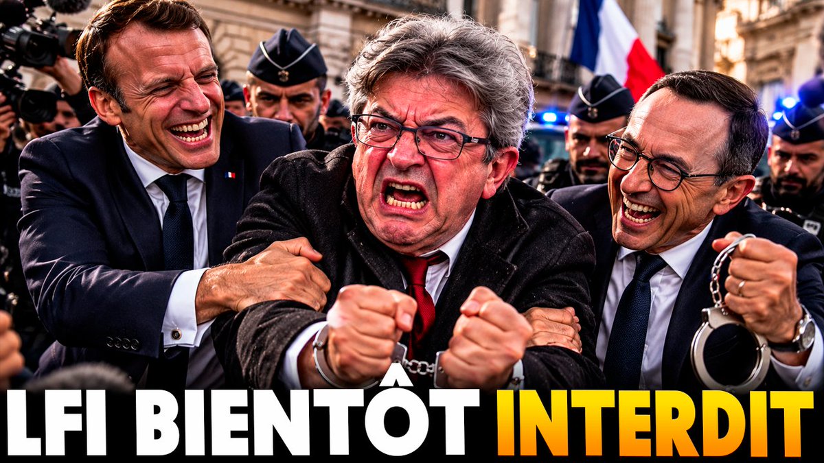 Lesnewsdesamir's tweet photo. Retailleau veut interdire LFI et Mélenchon après la colère des lycées !
  https://t.co/LOnk6Zf2xr https://t.co/PhNSEvmbuK