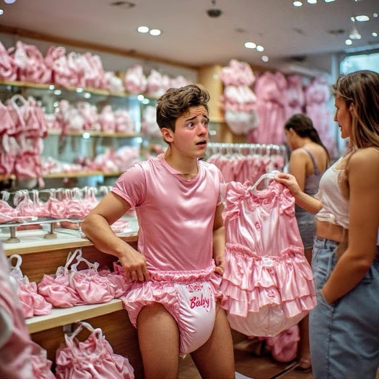 humilliatedTina's tweet photo. “Chloe’s taken your man clothes away already Peter so you’ll have to wear these while we carry on shopping.” https://t.co/jvBg1NOJxo