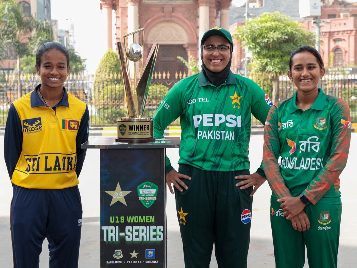 OfficialSLC's tweet photo. Eyes on the prize! 🏆
Sri Lanka, Pakistan, and Bangladesh gear up for the Women’s U19 T20 Tri-Series. Wish our young Lionesses the very best as they prepare to conquer!
#U19TriSeries #SLU19 https://t.co/ETThuBA6QK