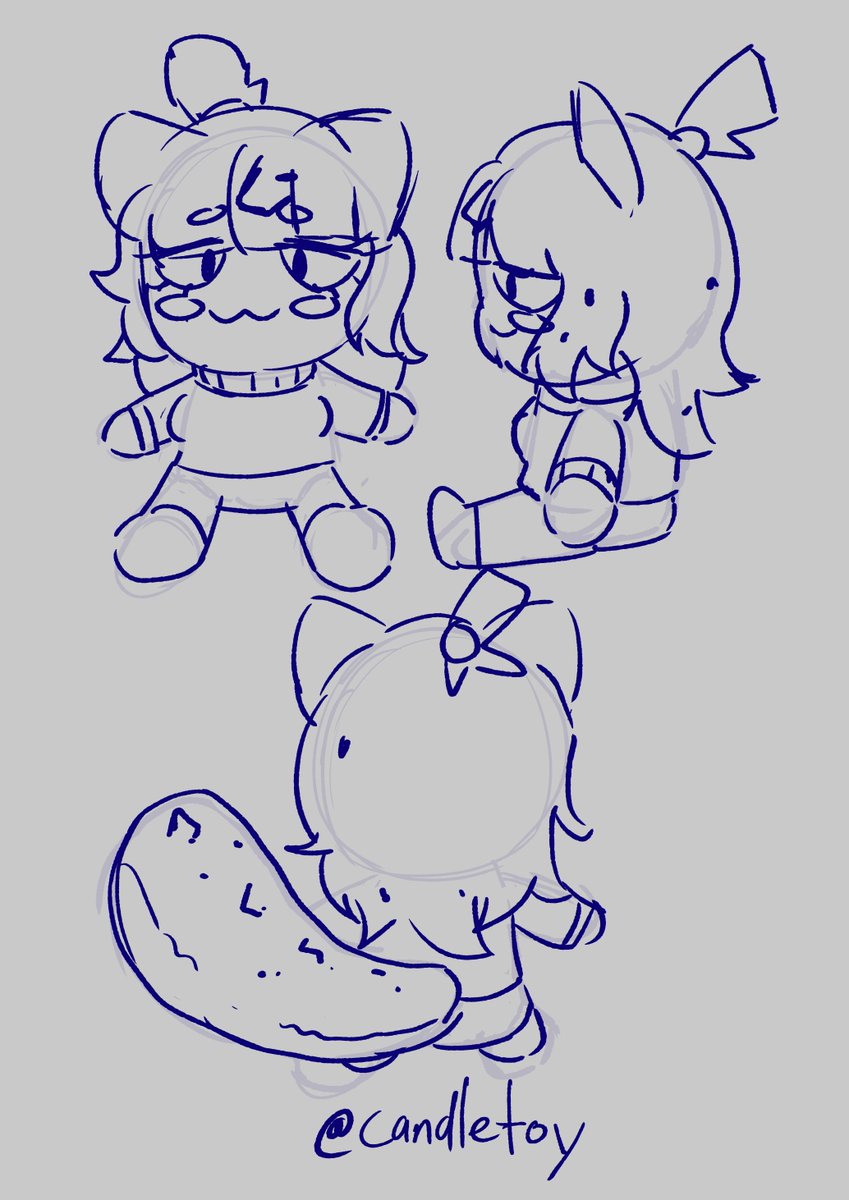 Candletoy's tweet photo. Mockup of my character as a plushie https://t.co/TuNaIJYvW1