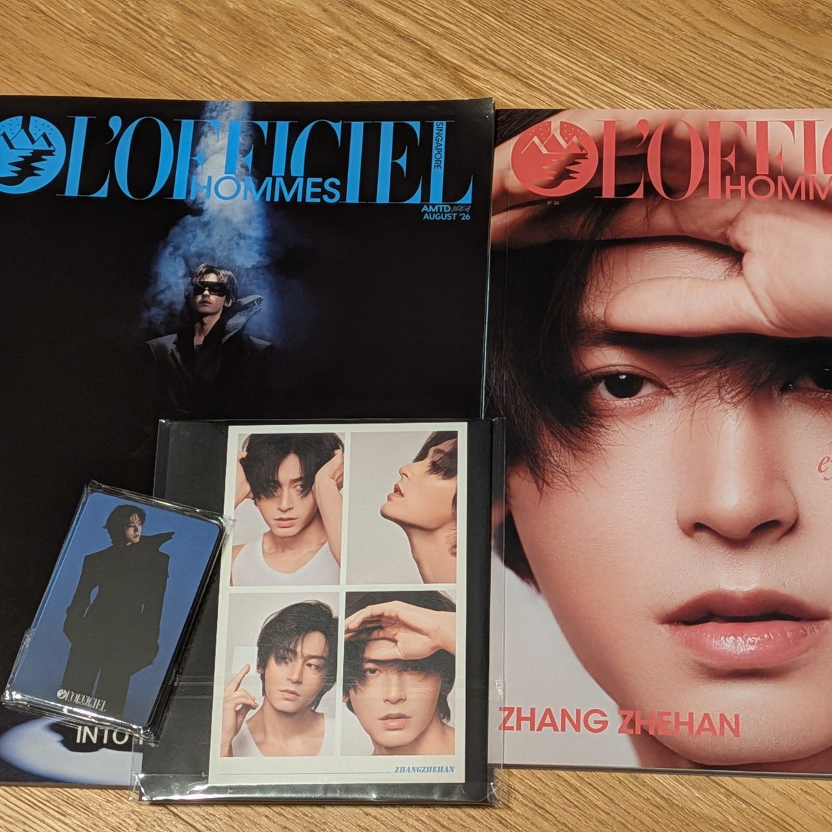 shinobanu's tweet photo. L'OFFICIEL HOMMES来たよ〜
番地までしっかり入力してたはずだけど、なぜか番地なし。でも届いて良かった〜💦 https://t.co/aVVMKXC1Af