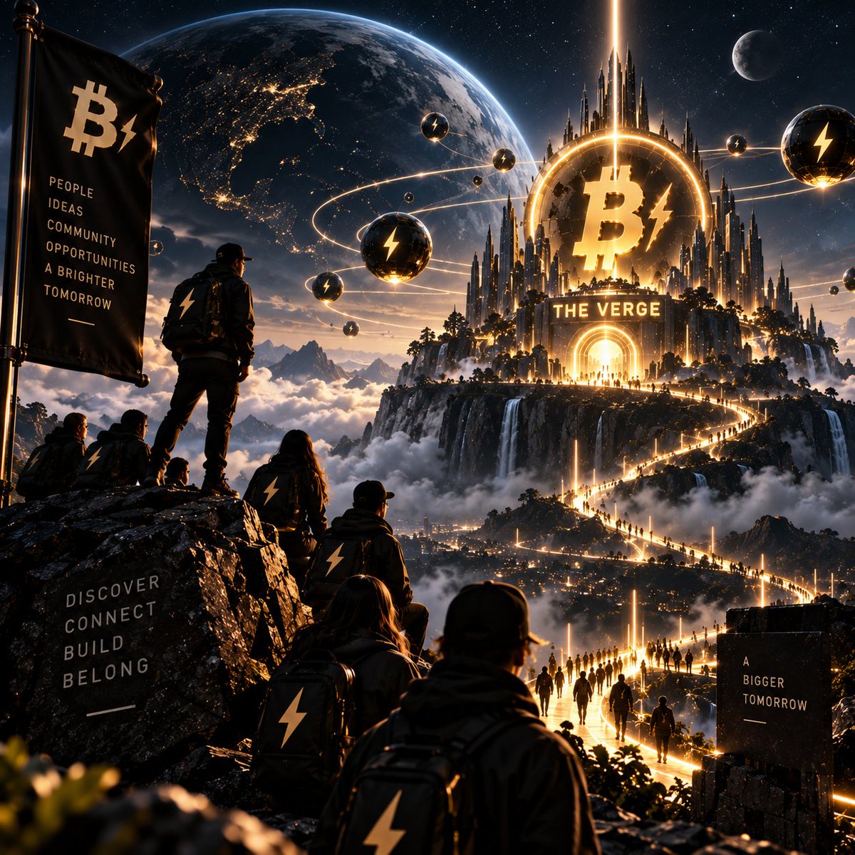 vergebitcoin's tweet photo. ⚡ SOMETHING IS PULLING PEOPLE TOWARD THE VERGE.

At first, it was just a few.

Then conversations started happening.
Then more people started asking questions.

Now, slowly…
the signal is getting louder. 👀
No one knows exactly how far the story goes.

And maybe that's what makes it interesting.

The Verge isn't finished.

We're only beginning to discover what it can become. ⚡