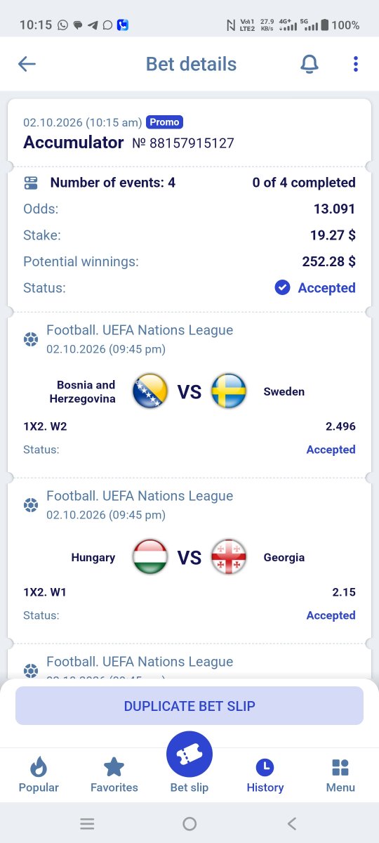 BetRadarAfrica's tweet photo. Booking code 👉GSL9U
13 odds
Create account Paripesa 
Using promo code ANNA1 
Registration link https://t.co/YZsj8OFDOw https://t.co/eKijrXDBfs
