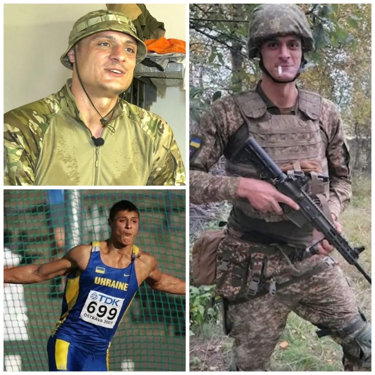 volodarskijo's tweet photo. Він виніс у броні пораненого побратима на плечах 15 кілометрів. І це не найдивніше в цій історії.

Лише уявіть собі: зріст 2 метри 8 сантиметрів, вага в броні та зі зброєю - близько 150 кілограмів. 

А тепер уявіть, що ця сама людина закидає собі на плечі 60-кілограмового пораненого побратима й біжить із ним через відкриту місцевість, де зупинятися - смертельно.

Це Микита Нестеренко. Світовий рекордсмен серед юніорів, триразовий учасник Олімпійських ігор, метальник диска. 

Метанням диска він займався з 11 років, а в 15 уже побив перший світовий рекорд.

Коли почалася велика війна, його родина виїхала в Болгарію. Дружина оформила посвідку на проживання. 

Микита мав усі законні підстави залишитися в безпеці й готуватися до наступних стартів. Замість цього він зібрав речі й поїхав в Україну. 

Каже про це просто: тут його мама, тато, його країна. А якщо не він, то хто?

У військо з такими габаритами його взяли не одразу. Казали: "Ти великий, куди ми тебе візьмемо, що з тобою робити?" 

Так багаторазовий чемпіон став солдатом піхоти в 13-й бригаді НГУ "Хартія". Паризьку Олімпіаду 2024 року він пропустив.

Свою силу він випробував під час одного з виходів. Микиту попросили допомогти провести побратима через складну ділянку. 

Спершу він його вів, а потім на відкритих ділянках просто закинув собі на плечі й переніс. 

Побратим із бронею важить близько 60 кілограмів. Так 15 кілометрів пройшов - і повернувся назад.

А от чи зможуть побратими так само легко евакуювати його самого - Микита не певен. 

У ньому 126 кілограмів чистої ваги, а в броні та зі зброєю - всі 150. 

На базовій підготовці тестували: шестеро міцних хлопців кладуть його на ноші. Йдуть і думають, як би ту ногу відрізати, щоб легше нести було. Це він так жартує, але частка правди в цьому є.

На фронті став у пригоді і досвід із диском. Метання снаряда потребує тонкого відчуття потоків повітря, кутів атаки та вітру. 

Микита розуміє траєкторію та аеродинаміку польоту диска - і тому приблизно бачить, які маневри може чи не може зробити "Мавік" або FPV-дрон на швидкості.

Після перемоги він мріє створити відновлювальний центр для ветеранів спорту.
