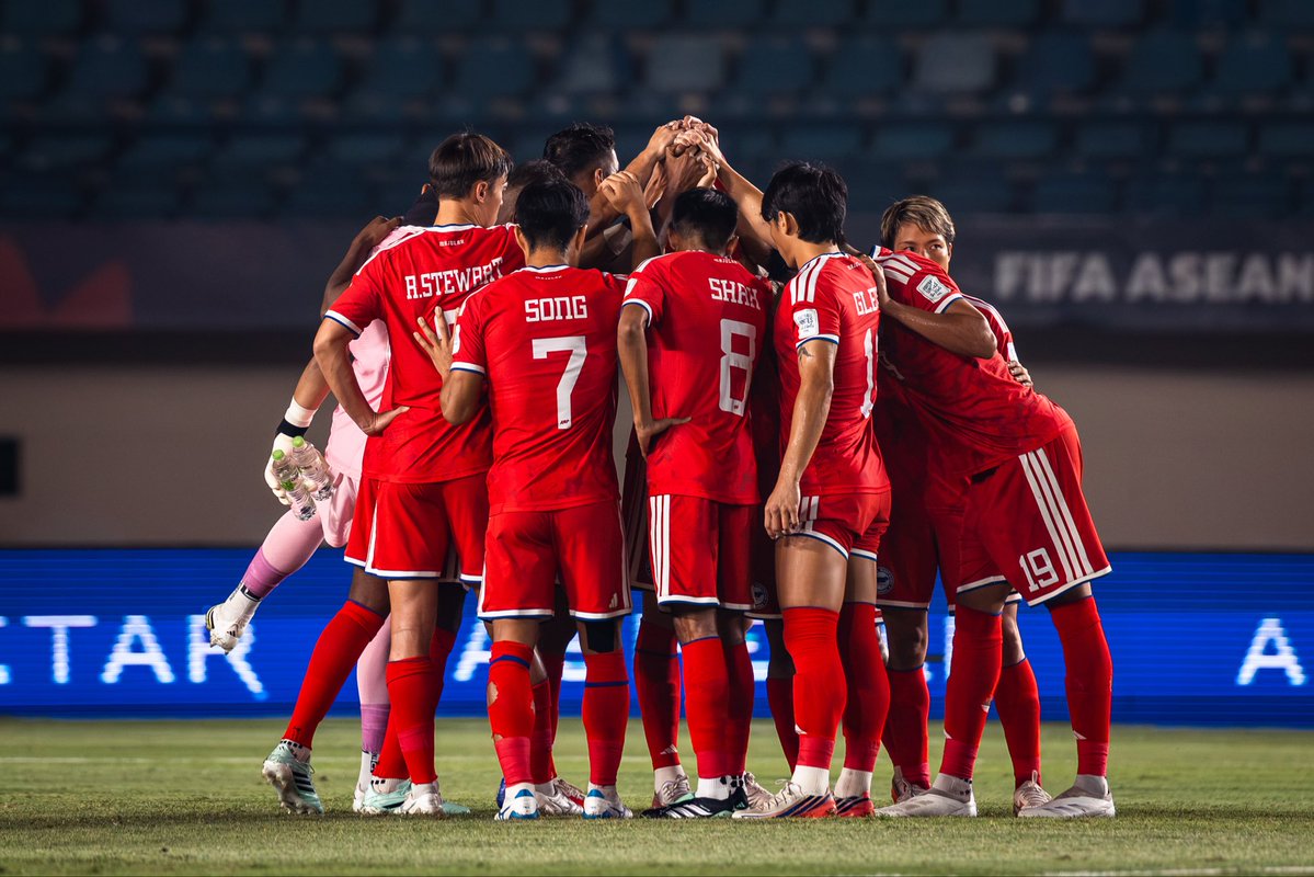 FASingapore's tweet photo. While the Lions’ FIFA ASEAN Cup 2026 campaign came to an end following the defeat against Malaysia, our appreciation for your support remains. 🇸🇬

Thank you to everyone who travelled to Indonesia and to all our fans back home who stood behind the team throughout the campaign. ❤️ https://t.co/XSxGmD2cs4