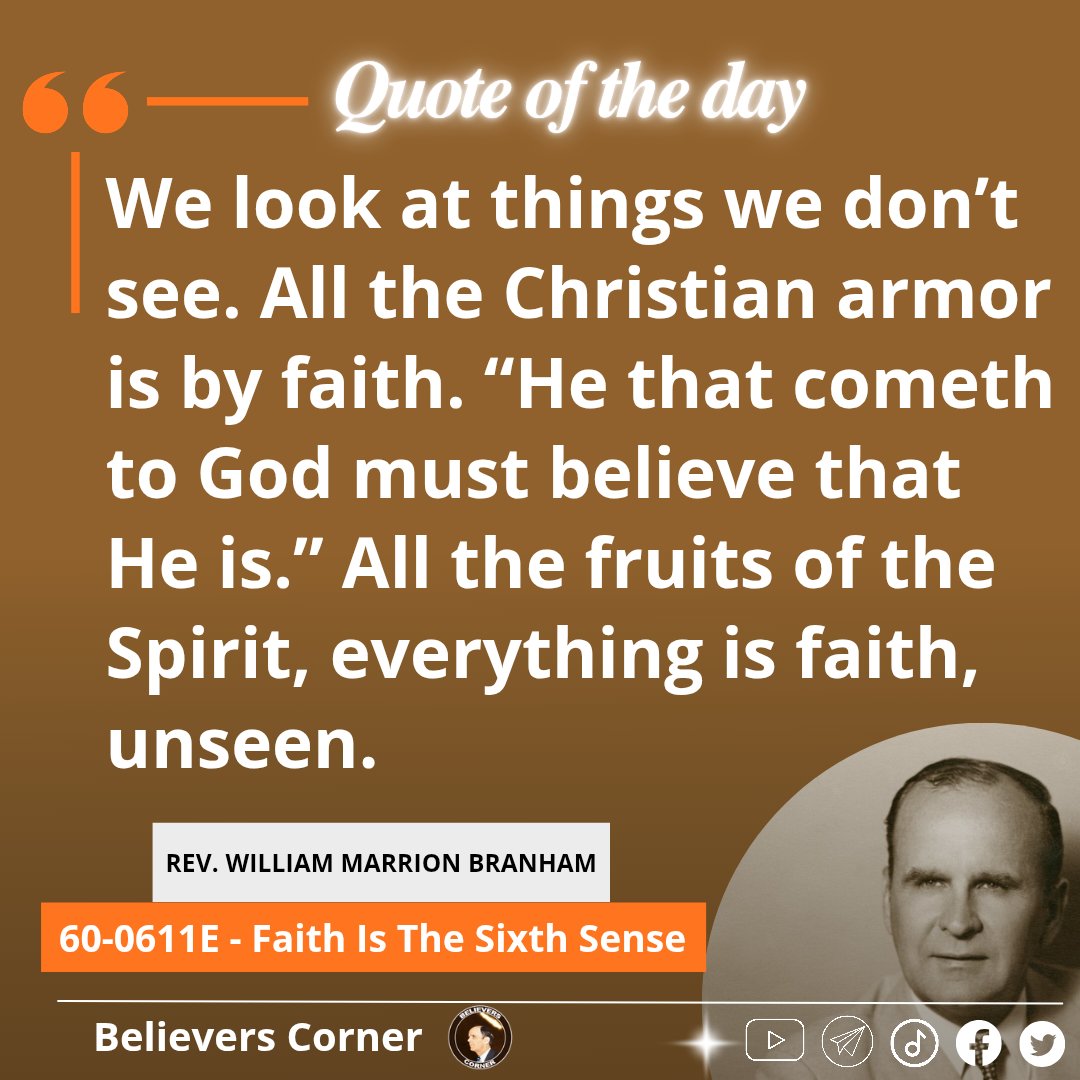 B_corner23's tweet photo. Daily inspiration from William Marrion Branham https://t.co/8baCACcY17