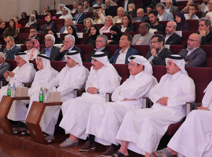 shearkhalefa's tweet photo. افتتح سعادة الشيخ عبدالرحمن بن حمد آل ثاني، وزير الثقافة، اليوم، النسخة الخامسة من «موسم الندوات» بالمركز العربي للأبحاث ودراسة السياسات، بحضور نخبة من المسؤولين والباحثين والأكاديميين والمهتمين بالشأن الثقافي والفكري. https://t.co/h3qc739o8a