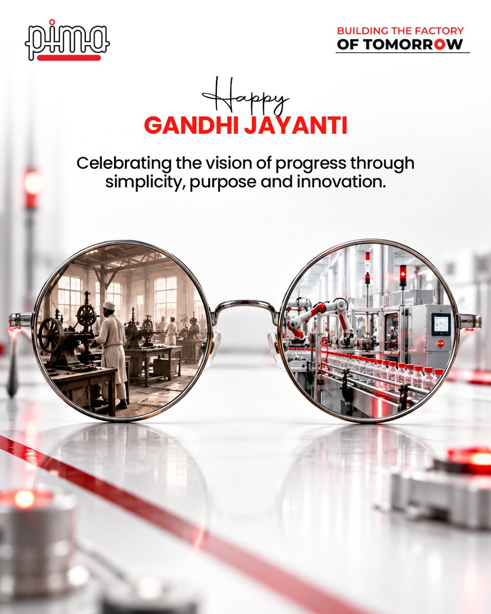 PimaControls's tweet photo. This Gandhi Jayanti, we celebrate the vision to move forward with purpose, simplicity and innovation.

From the foundations of industry to the factories of tomorrow, progress begins with a clear vision and the courage to build it.

Happy Gandhi Jayanti. https://t.co/CCkU3pDjlL