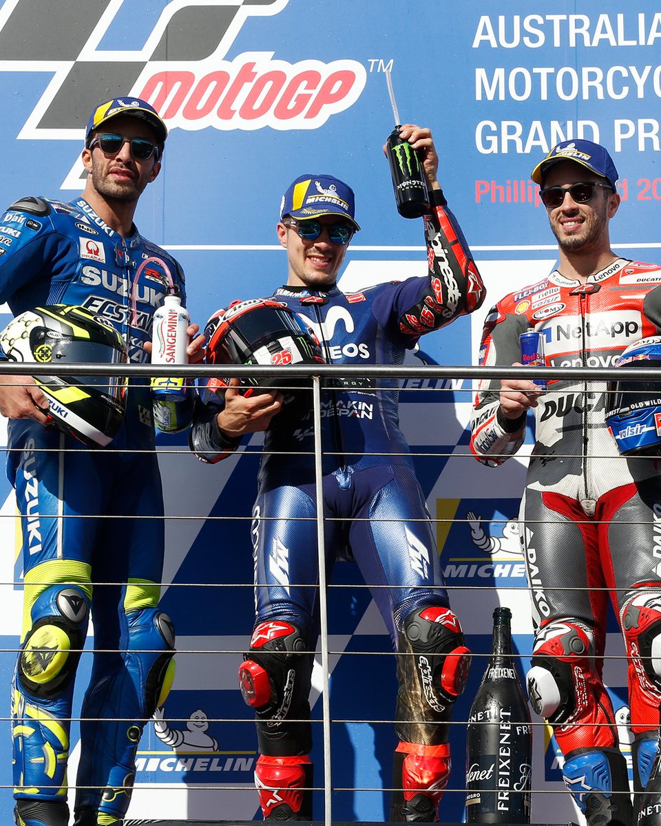 ausmotogp's tweet photo. THE LEGENDS OF PHILLIP ISLAND: Maverick Viñales 🇪🇸
[Island Wins: 2018] 🏆

Maverick Viñales delivered one of the standout rides of his MotoGP™ career at Phillip Island in 2018, storming to victory after recovering from a poor start that dropped him outside the top positions. Once he found his rhythm, the Spaniard charged through the field and pulled clear to claim a commanding win, ending Yamaha’s 25-race victory drought and securing his first MotoGP™ triumph since 2017. 

The performance cemented Phillip Island as one of Viñales’ strongest circuits and added his name to the prestigious list of Australian Motorcycle Grand Prix winners.

#AustralianGP #MotoGP