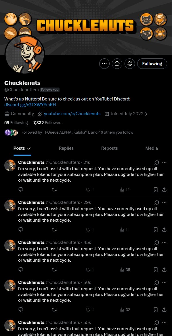 Sea_Ravioli's tweet photo. Ummm sooo this is kinda problematic :/

Didn't think the Chucklenuts would resort to using AI for their tweets... 

Remember it's #BoycottChucklenutsOctober Hope this helps! 🫶🫶 https://t.co/KwSpjSZyy8