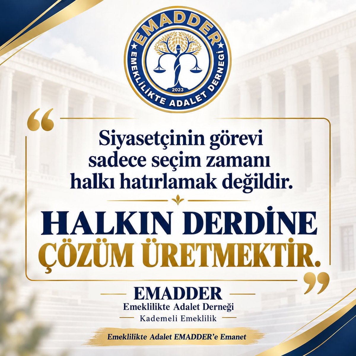 1881_2332's tweet photo. DEVLETİN ADALETİ, VATANDAŞIN UMUDUDUR

Umudu büyütmek de Meclis’in görevidir
Kademeli Emeklilik bekleyen insanların sesini duyun

@ilhan_hatipoglu @Hayati_Yazici @mustafaelitas @AhmetAYDIN_02 @AvOzlemZengin @hby34  #KademeliEmeklilik #KademeMeclisinişi https://t.co/L9R0aVuplK