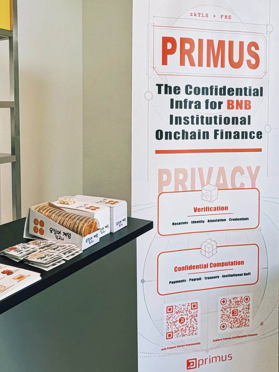 primus_labs's tweet photo. We’re in too! 🔥🔥🔥  
Come find us at the booth @BNBCHAIN! 👋 https://t.co/QUB4aGVg2O