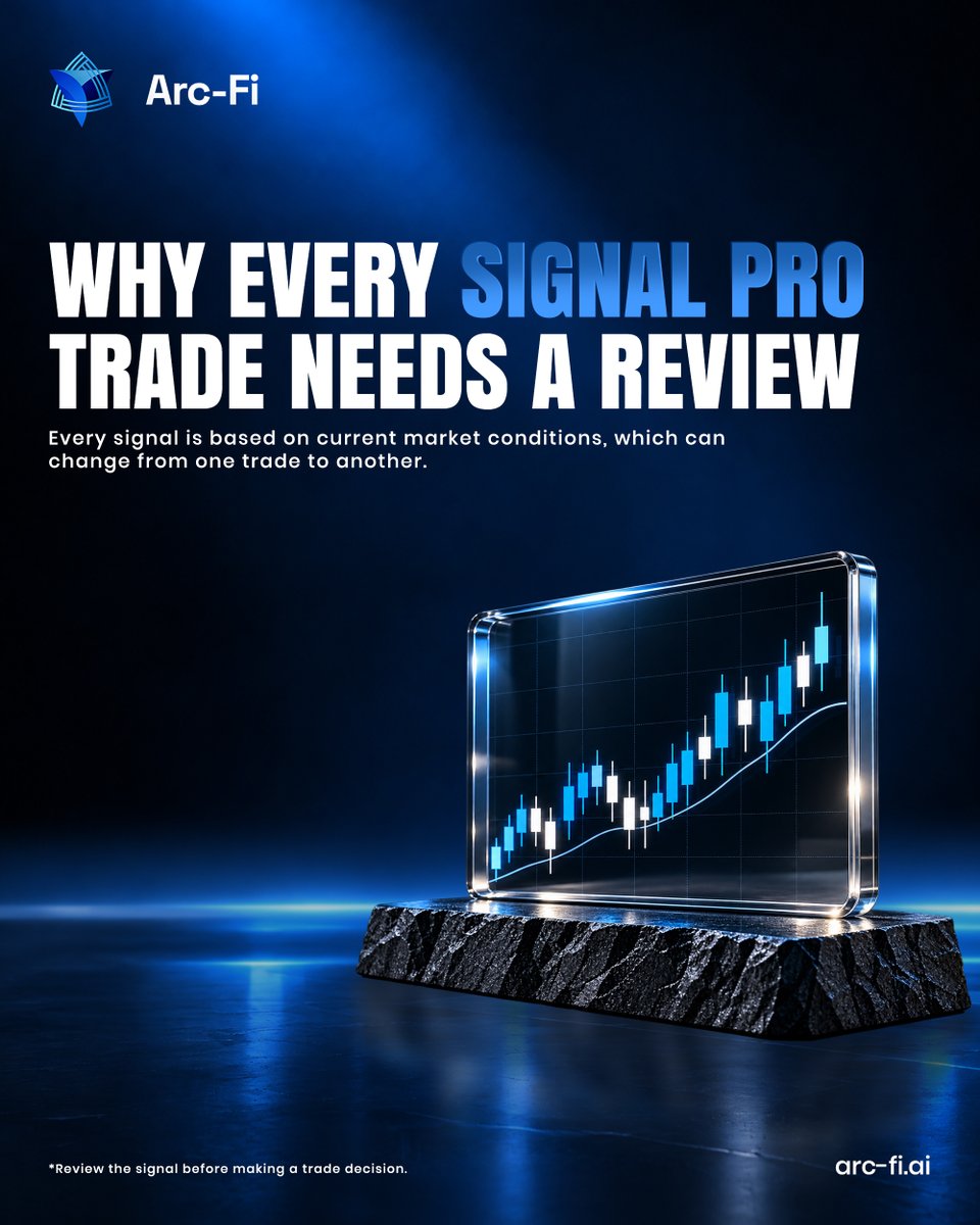 ArcFiLimited's tweet photo. Every signal deserves a fresh review.

Market conditions change fast. Review each Signal Pro setup before making your trading decision.

Explore: https://t.co/H7uFrQRNvh

#ArcFi #SignalPro #TradingSignals #AITrading https://t.co/GLY8AzbAKi