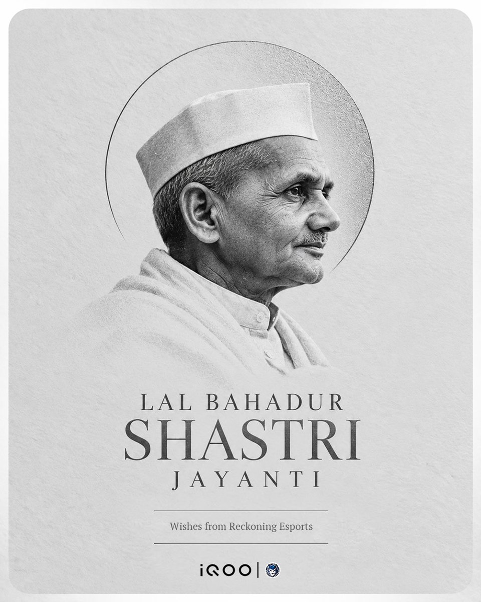 ReckoningIndia's tweet photo. Lead with Courage, Serve with Humility and always put the Nation First.🇮🇳

Remembering the Legacy of Shri Lal Bahadur Shastri on his birth anniversary🙏🏻 https://t.co/baiRcz7ivD