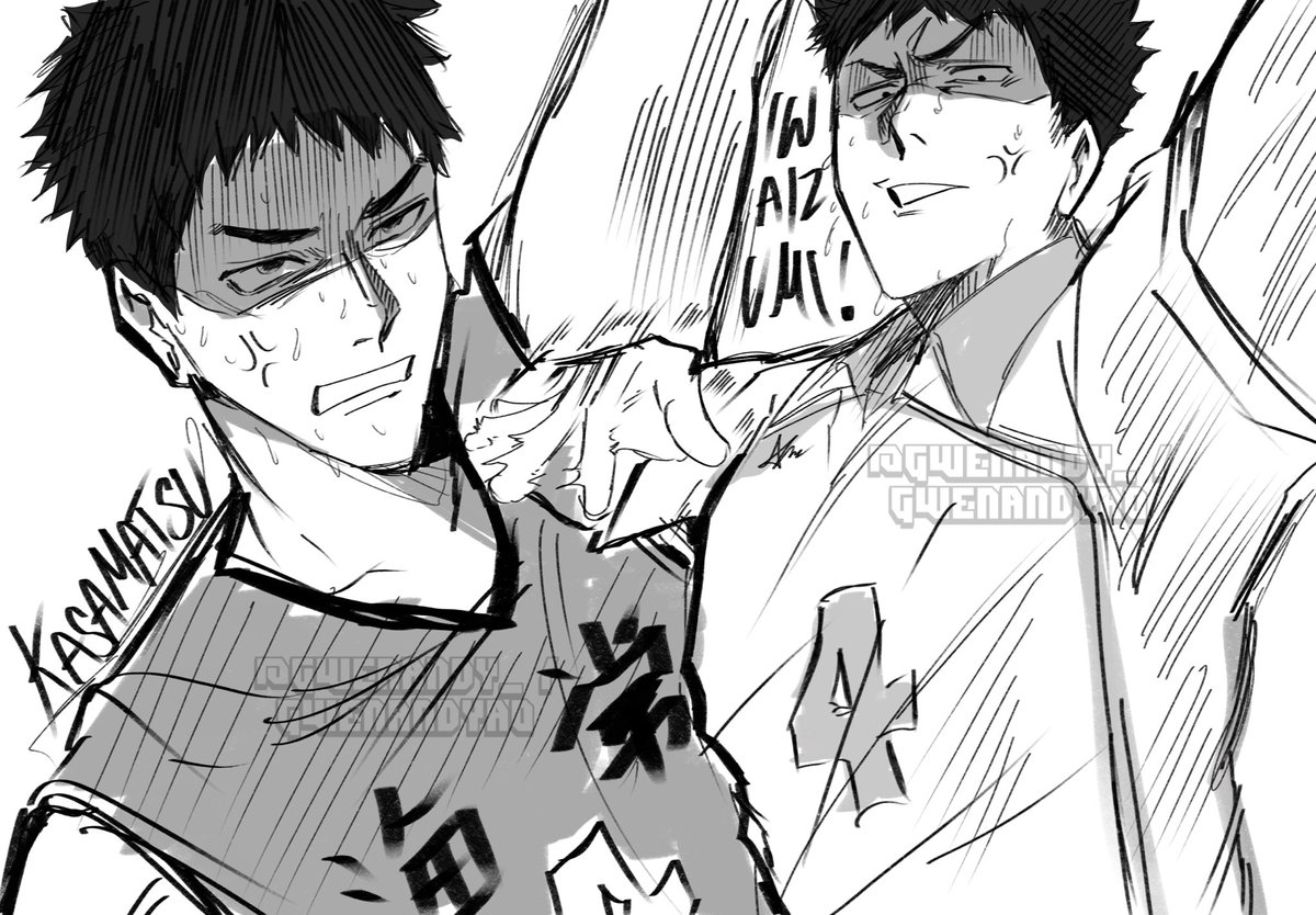 gwenandyao's tweet photo. hajime iwaizumi and yukio kasamatsu 😳😳😳😳😳 https://t.co/AQJA2wOVqK