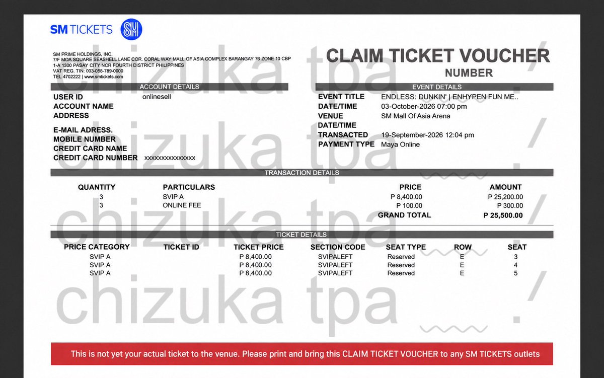 chi__assists's tweet photo. wts Ifb

enhypen dunkin funmeet in manila

(3) svip A row E!
₱8,400 + ₱100 online fee only

- lalamove only as i’ll be claiming the ticket later after work! 
- will prio 1:1 (1 person - 1 ticket!)

— with donut voucher
— DM if interested & can PAYO ‼️

#DunkinPH_ENDLESS #ENDLESSFunMeet