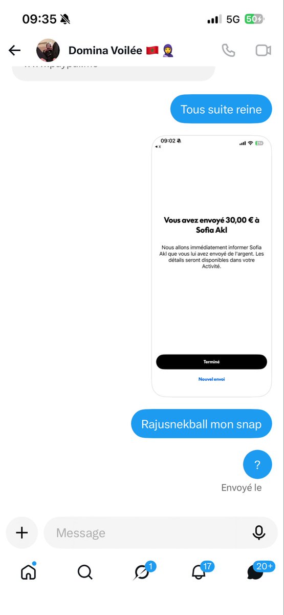 balbustball's tweet photo. @Dominavoilee  c’est une grosse carotte 🥕 tu payes pour une CAM et au final y a rien du tout.
Elle te dit oui t’inquiète pas on va la faire tout à l’heure tout à l’heure …… + 24h après y a rien. Attention ⚠️ à elle 
#domina #fake #findom #soumis #feet https://t.co/R4f4rN8XQU