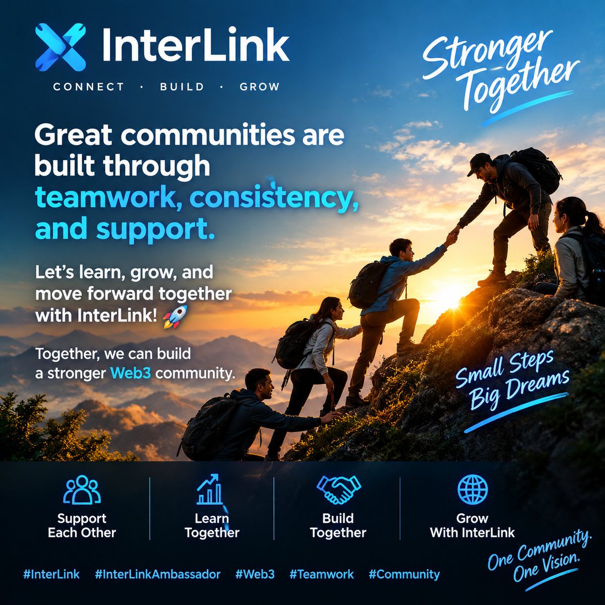 mahdi_abba72519's tweet photo. Stronger together, we grow together! 🤝🚀

Let’s learn, support, and build a stronger Web3 community with InterLink.

#InterLink #InterLinkAmbassador #Web3 #Teamwork https://t.co/JdrW9ItBEp