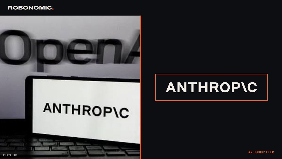 RobonomicFR's tweet photo. 💰 Anthropic, la maison mère de Claude, veut entrer en Bourse dès la mi-novembre.
Objectif : une introduction au moins aussi grosse que celle de SpaceX en juin.

Selon Bloomberg, la tournée auprès des investisseurs pourrait démarrer la semaine du 9 novembre, pour une cotation avant Thanksgiving (26 novembre).
Ce sont des informations de presse : rien n'est encore officiel.

Les chiffres :
• 14 octobre : journée de présentation aux investisseurs
• 1 800 à 2 000 milliards de dollars : la valorisation jugée juste par des investisseurs potentiels
• 4,6 milliards de dollars de chiffre d'affaires en 2025, multiplié par 12 en un an
• plus de 8 milliards de dollars de perte d'exploitation la même année

Pourquoi c'est important :
Anthropic passerait devant OpenAI, qui a repoussé sa propre entrée en Bourse.
Les particuliers pourraient acheter des actions de l'entreprise qui fabrique Claude.

Dans l'économie des machines, Wall Street va donner un prix, chaque jour, à une fabrique d'intelligence.

▶️ Notre vidéo : https://t.co/mm1Z0k3KyN

#Anthropic #Claude #Bourse