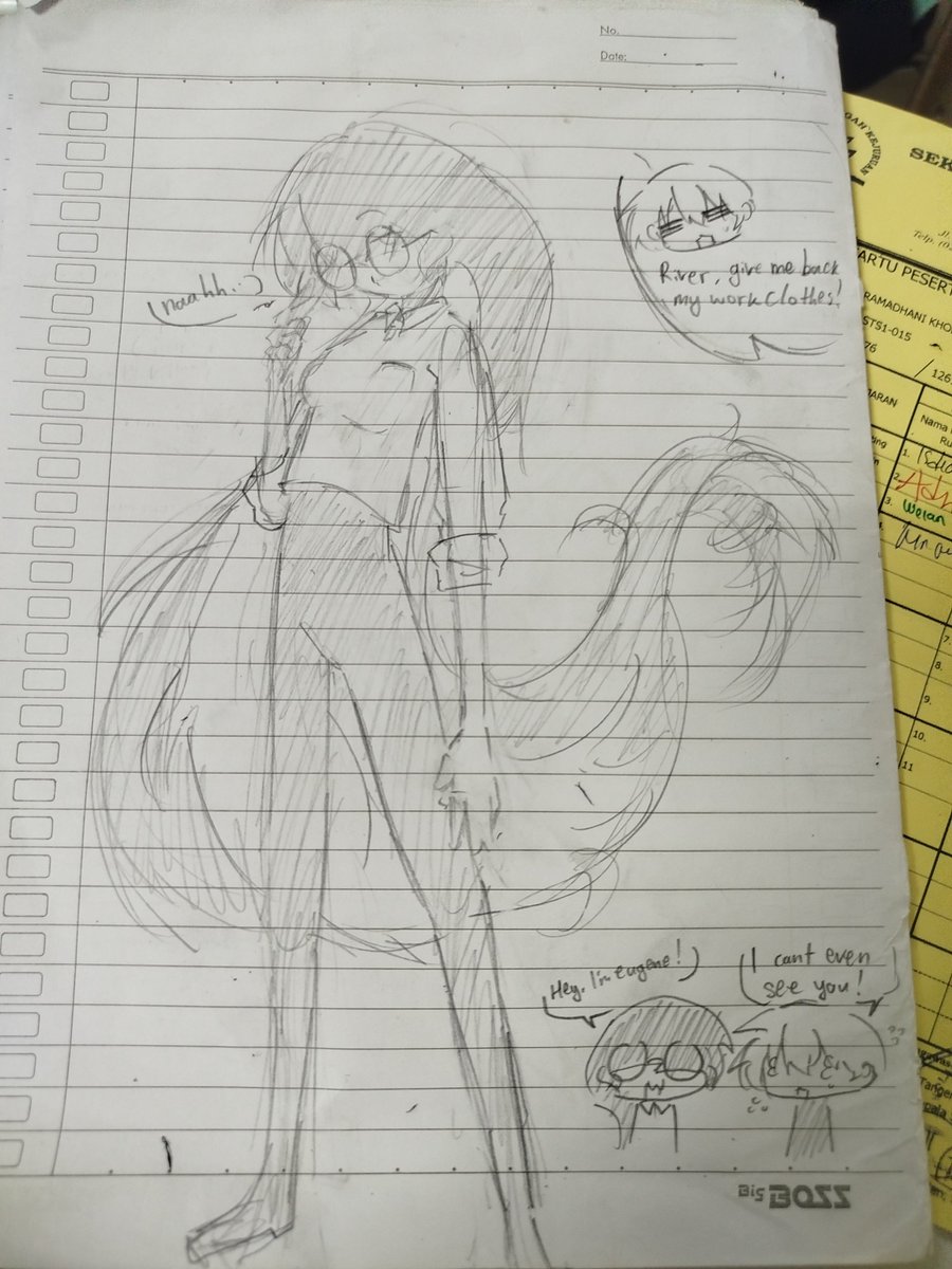 zillyHoshi's tweet photo. River doodle mid mandarin exam ft. Eugene 😊😊
#언더월드오피스 #underworldoffice https://t.co/eNvqbBV25M