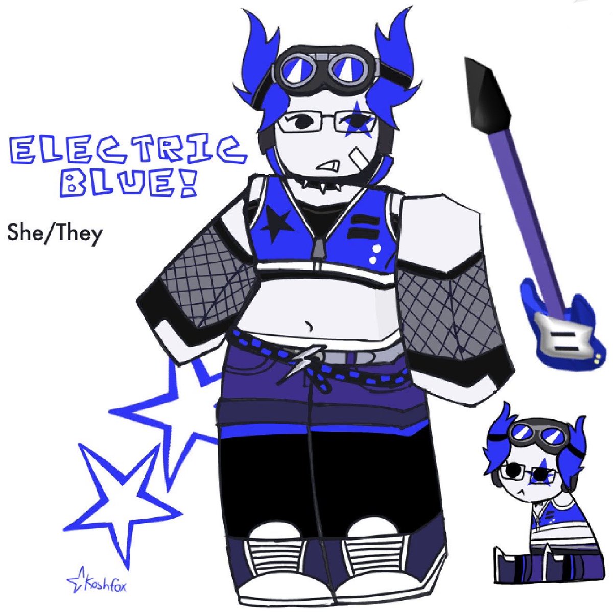 Koshfoxes's tweet photo. Hi this is Electric Blue be nice to her
(This was supposed to be a self insert btw)
#phighting https://t.co/kDKFb5Agad