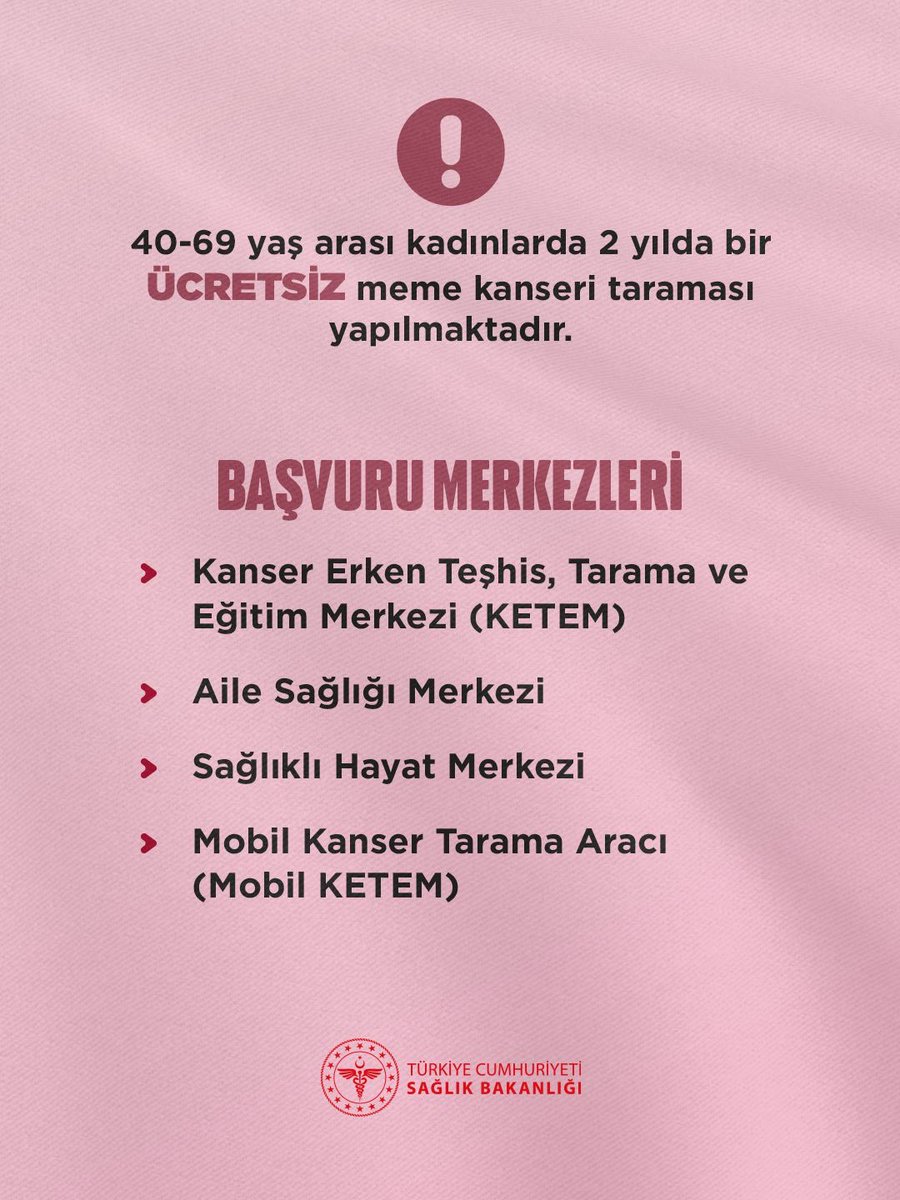saglikbakanligi's tweet photo. Sevdiğin birine gönder.
Sağlığını hatırlat.

#MemeKanseriFarkındalıkAyı https://t.co/1hLh6e5kC4