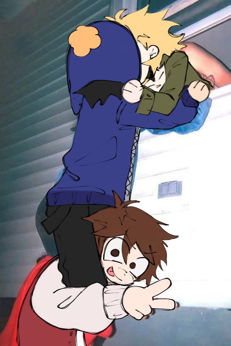 Artist_Lackey07's tweet photo. Sneaky kiss! (clyde donovan mention) 

#sptwt #spcreek #tweek #craig https://t.co/gAvKS03HSx