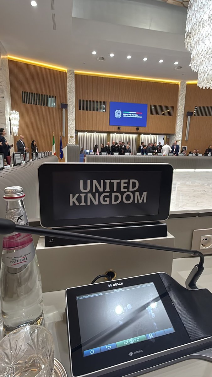 UKSyriaRep's tweet photo. Great to attend the Political Directors' meeting of the Global Coalition against Daesh.

We welcome the Syrian Government's action and remain committed to working with Syria, Iraq and @coalition partners to secure Daesh's enduring defeat and protect our shared security. https://t.co/qtLvU5L7Fs