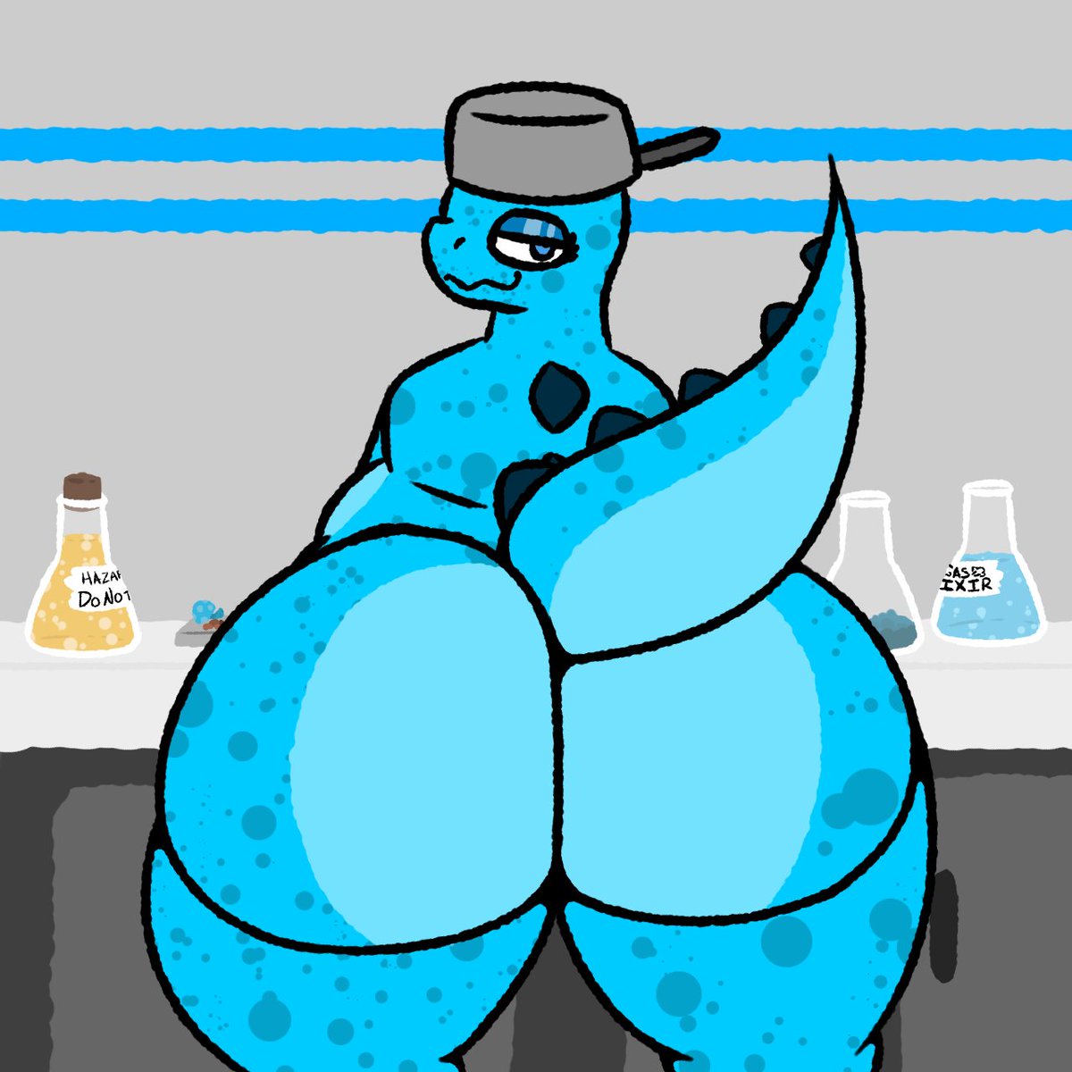 gatobootay's tweet photo. Something of @StinkySalandit's Blyno.

Blyno brought you into a room to show you a cool thing he can do.
...the air is going to be blue by the time he's done showing it off. Good luck.

Oh, and follow them if you don't already. Just be aware he's stinky over there. https://t.co/PhvF1tJMRA