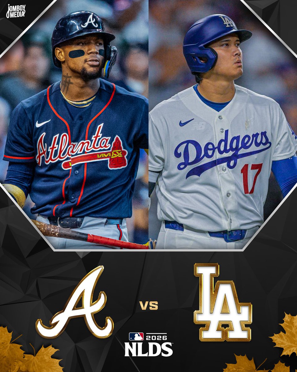 TalkinBaseball_'s tweet photo. The Braves will get the first shot at the back-to-back World Series champion Dodgers https://t.co/HpXIVsfaZZ