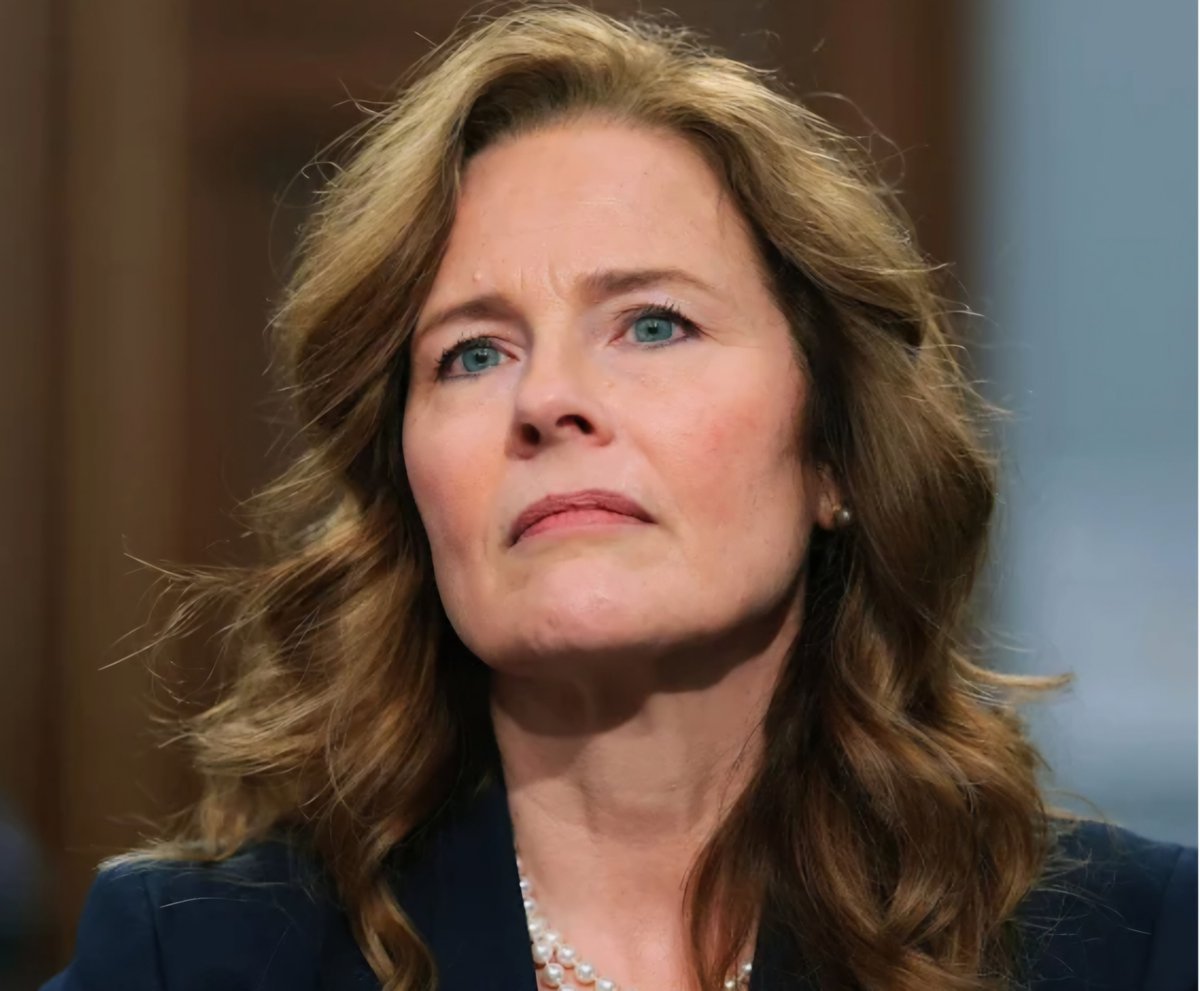 Ashl75's tweet photo. Amy Coney Barrett is a disgrace on the Supreme Court! https://t.co/ByGkdacJKR