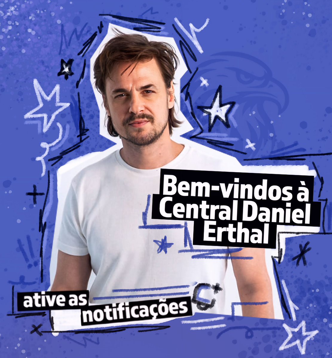 cferthalera's tweet photo. Sejam muito bem-vindos à Central Daniel Erthal! 💙🦅

Por aqui, vocês ficam por dentro de todas as novidades, momentos e notícias do nosso Daniel na A Fazenda 18. Ativem as notificações e venham acompanhar tudo com a gente! #TeamErthal #AFazenda18 https://t.co/nOcdnVWtI8
