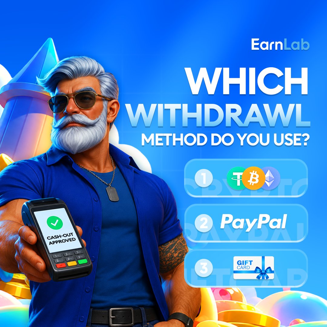 earnlabcom's tweet photo. Friday payday! 💰

Which withdrawal method do you use the most on EarnLab?

RT + Drop your favorite withdrawal method below for a chance to win some balance! 💸 https://t.co/fcMoZIHZ9r
