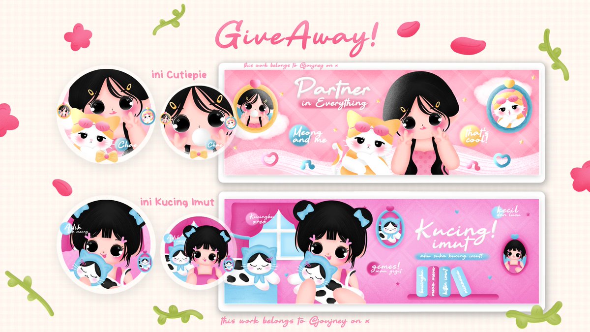 joujney's tweet photo. hEmlo! 👋🏻👀💭 hari ini Kak Luna (@sereenitte) mau traktir FREE SLOT REQ LAYOUT, sekaligus untuk minta doa dari kalian semua karena beliau mau menghadapi ujian! ☘️🩷

• 1 SLOT CUTIEPIE ⭐
• 1 SLOT KUCING IMUT ⭐

 scroll dan cek syaratnya di bawah yaaaa! 😆🫶🏻 #bealanja https://t.co/jqX1Mdn5wg