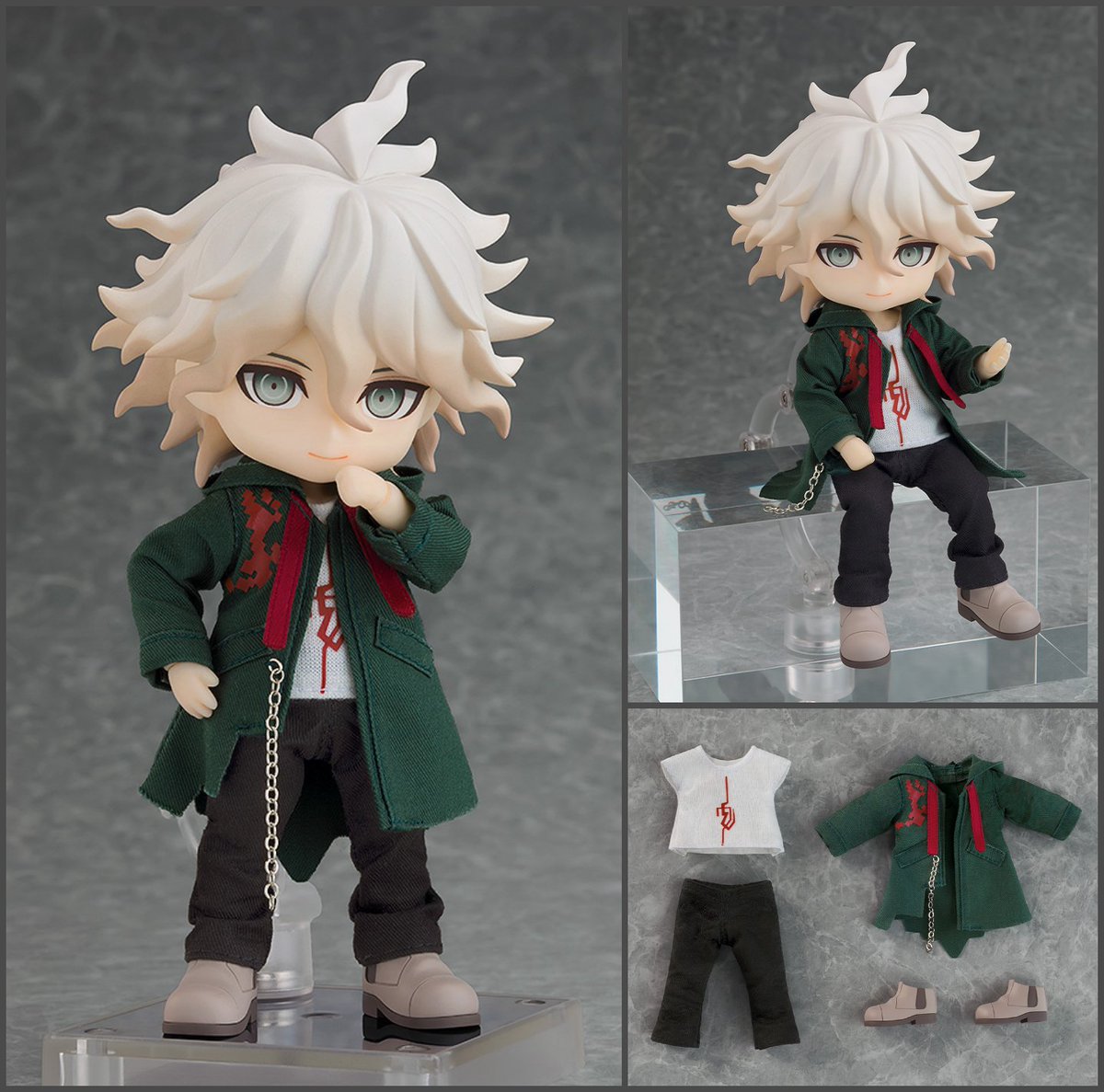 GoodSmile_US's tweet photo. Nagito Komaeda from “Danganronpa 2x2” joins the Nendoroid Doll line! This Ultimate Lucky Student brings his tailored coat and unpredictable charm to your collection. Preorder now at GOODSMILE ONLINE SHOP US!

Shop: https://t.co/MiyLikcSam

#Danganronpa #Goodsmile https://t.co/axIVGa21vL