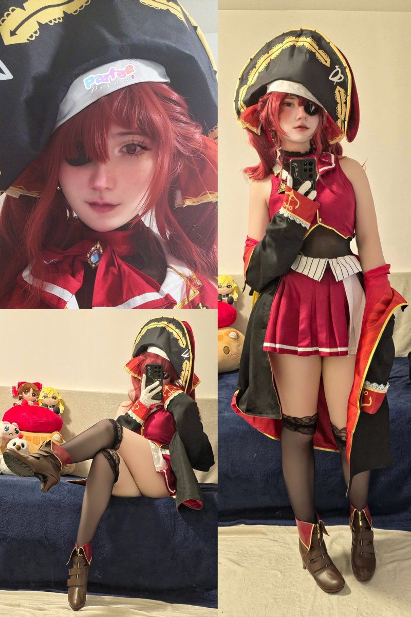 parfaedream's tweet photo. I cosplayed @houshoumarine again because the age of 30 is in demand ! #マリンのお宝 https://t.co/cb6b39KUeL