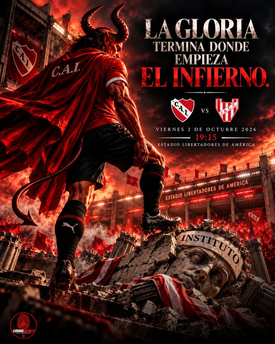 Codigodiablocai's tweet photo. Hoy juega #Independiente 🔴 https://t.co/IxXol1rVFR