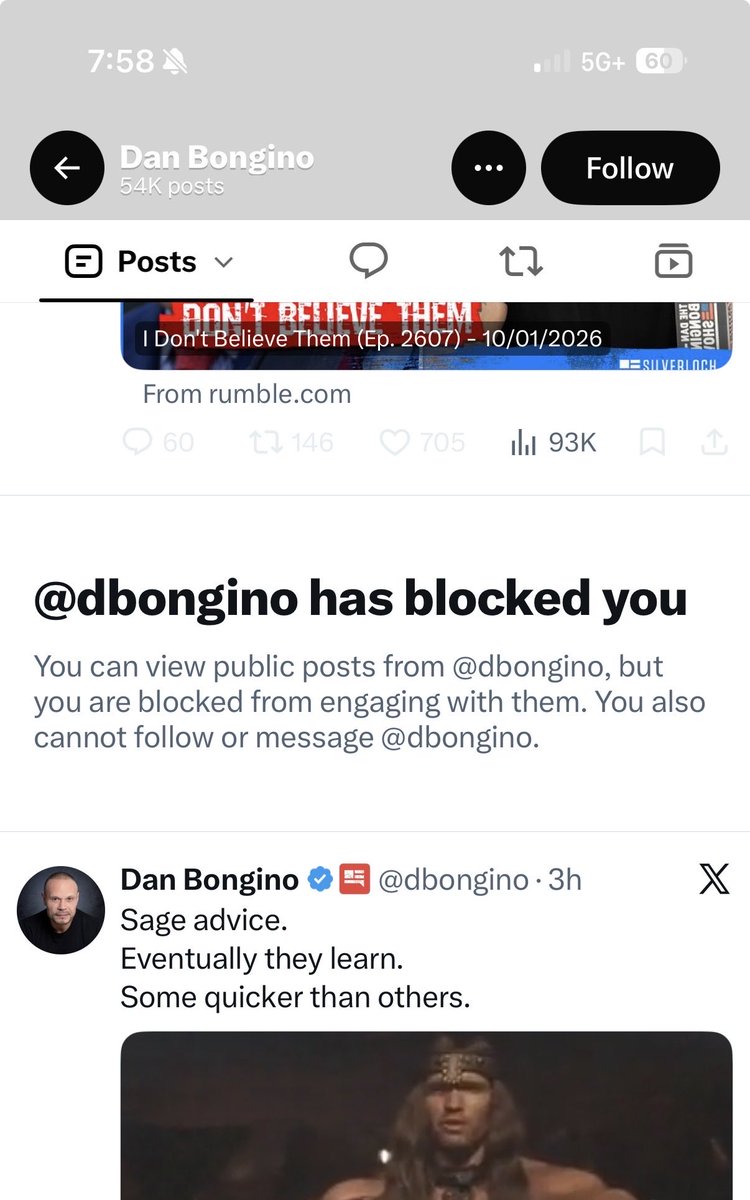 PabloBrochacho's tweet photo. @GenFlynn @monicaonairtalk Something’s happened to DB.  When a nobody like me gets blocked I guarantee you it’s his “team” that doesn’t like my comments.   He’s owned for sure. https://t.co/e5a6lvFUrI