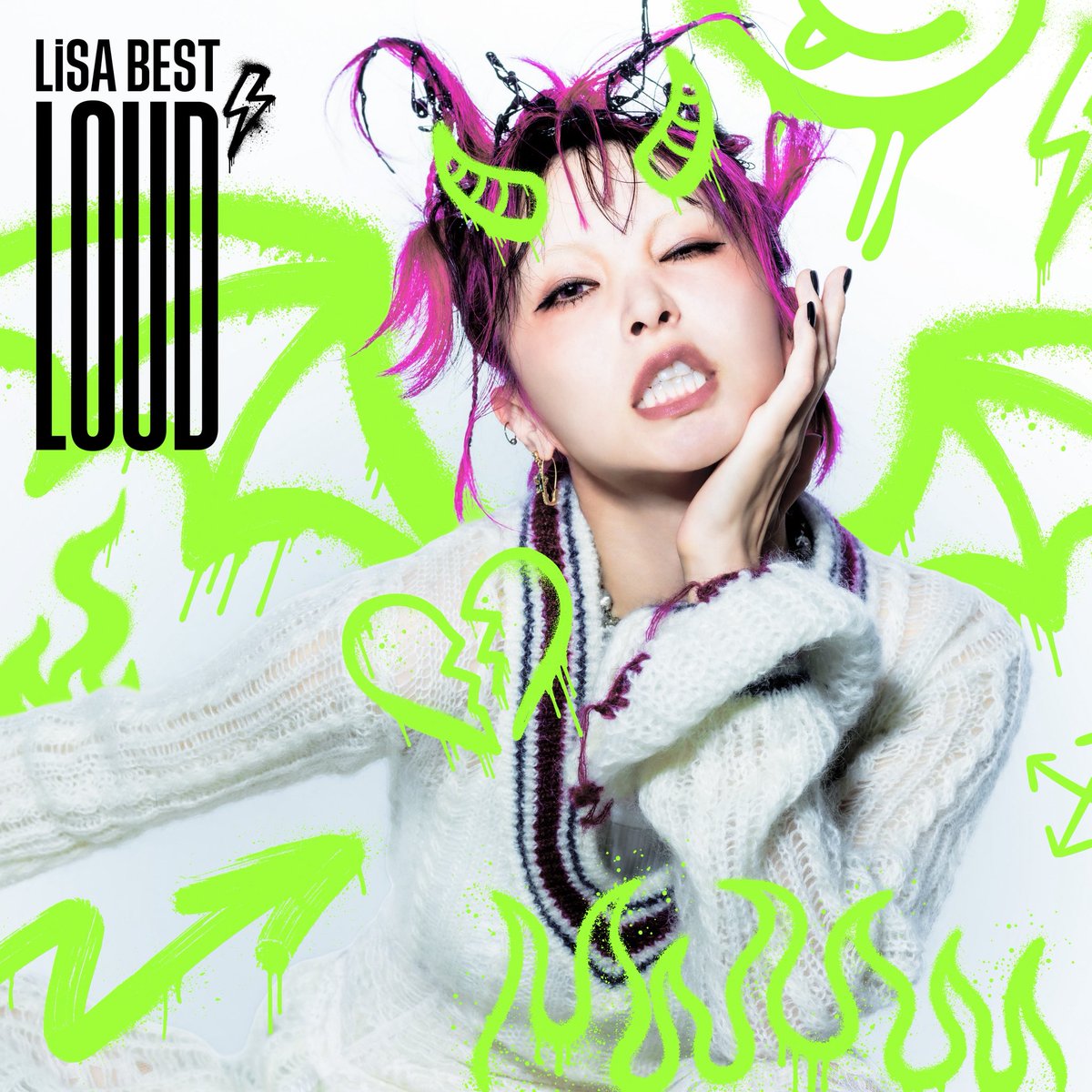 LiSA_OLiVE's tweet photo. 12/2(水) #りさべすと 
【BEST ALBUM "LiSA BEST -LOUD-"】を発売します💿🗣️⚡︎⚡️

立ち向かいながら戦いながら無我夢中で走り続けたLiSAの魂に「LOUD」という名前を付けました。

34曲入り。叫びまくってます。
嬉しいので、叫んで歌った #LiSA15th デート(LiVE)DVD・BDや、グッズやフォトブックも入れました。宝物🪎
https://t.co/yw8tJaBueZ

#LiSA15th #LiSA_BEST_LOUD