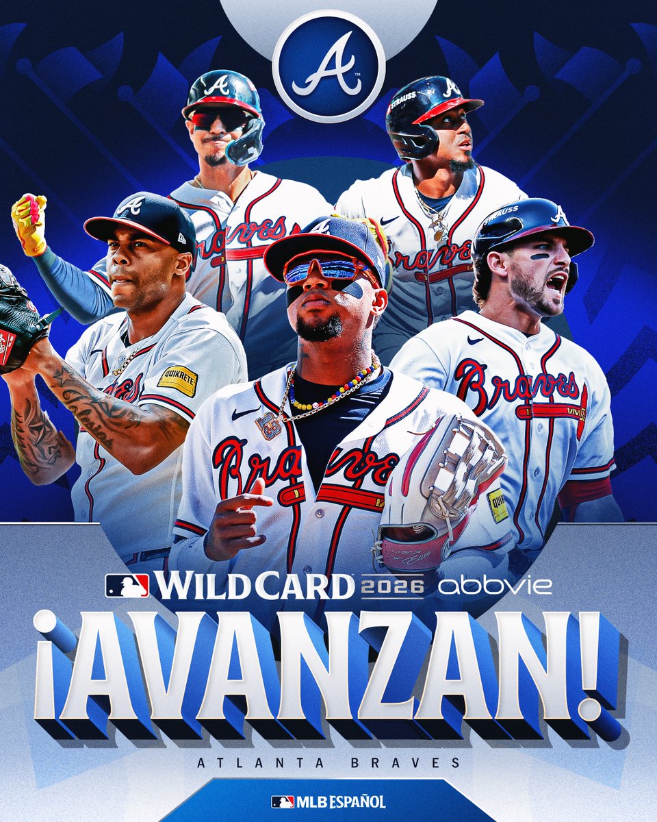 mlbespanol's tweet photo. ¡Los Atlanta Braves ponchan su boleto para la #NLDS! 🥵 https://t.co/tM19V7ibl1