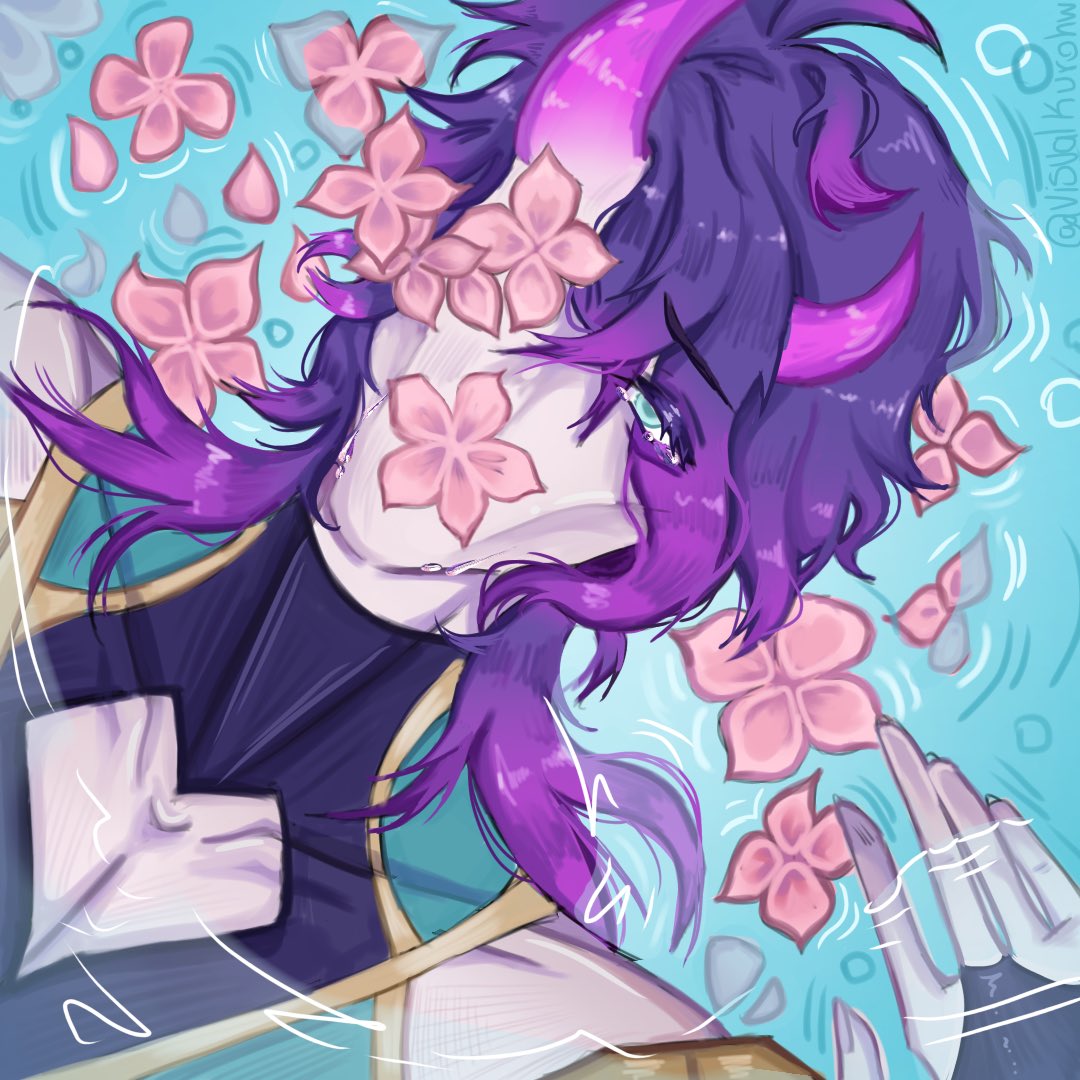 visualkurohw_'s tweet photo. what’s on your mind my dear Hwei? 🌸

#ArtOfLegends #LeagueOfLegends #Hwei https://t.co/h8GxemVcpJ