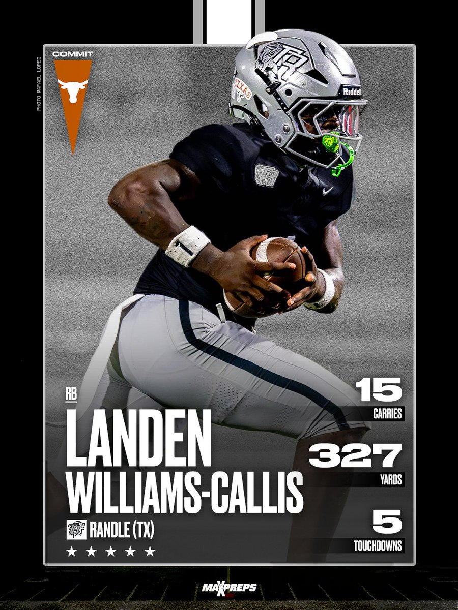 MaxPreps's tweet photo. Another game, and yet another monster performance from 5-star Texas commit Landen Williams-Callis. Oh, did we mention he also threw for a touchdown? 🤯

Full Story ⬇️
https://t.co/ze4x3J7QbD https://t.co/gZPvQJeN8e