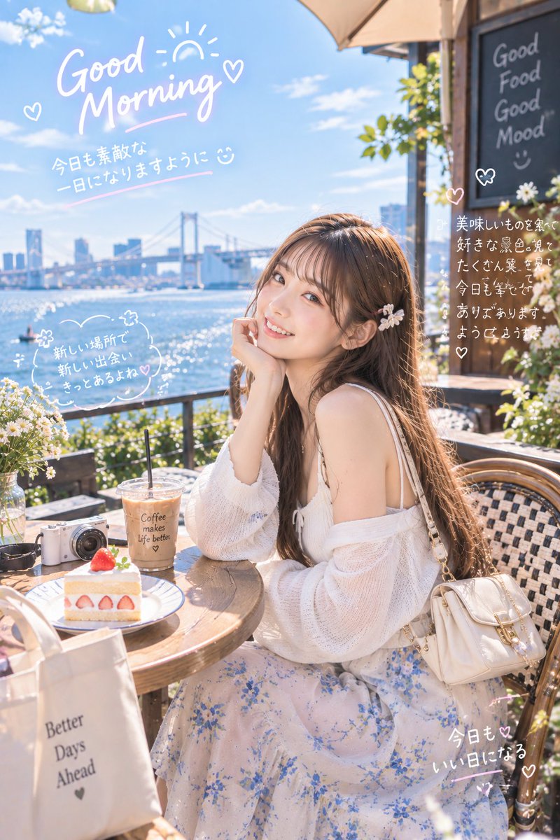 0xyuna_'s tweet photo. おはようございます☀️🌿

海を眺めながら、ゆっくりカフェタイム☕️🍰
新しい景色と美味しいものに囲まれると、自然と気分もリフレッシュしますね✨
今日も素敵な一日になりますように🌸 https://t.co/oq6OsdMOPI