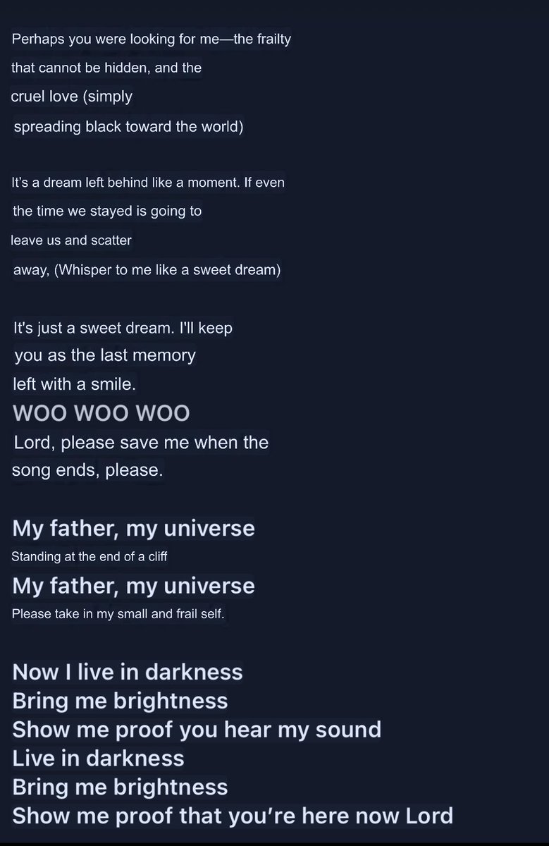 quipster3000's tweet photo. CHAT 😭😭😭😭 the sweet dream extended lyrics <\\3 oh my baby my heart hurts https://t.co/i3kIOzA2QN