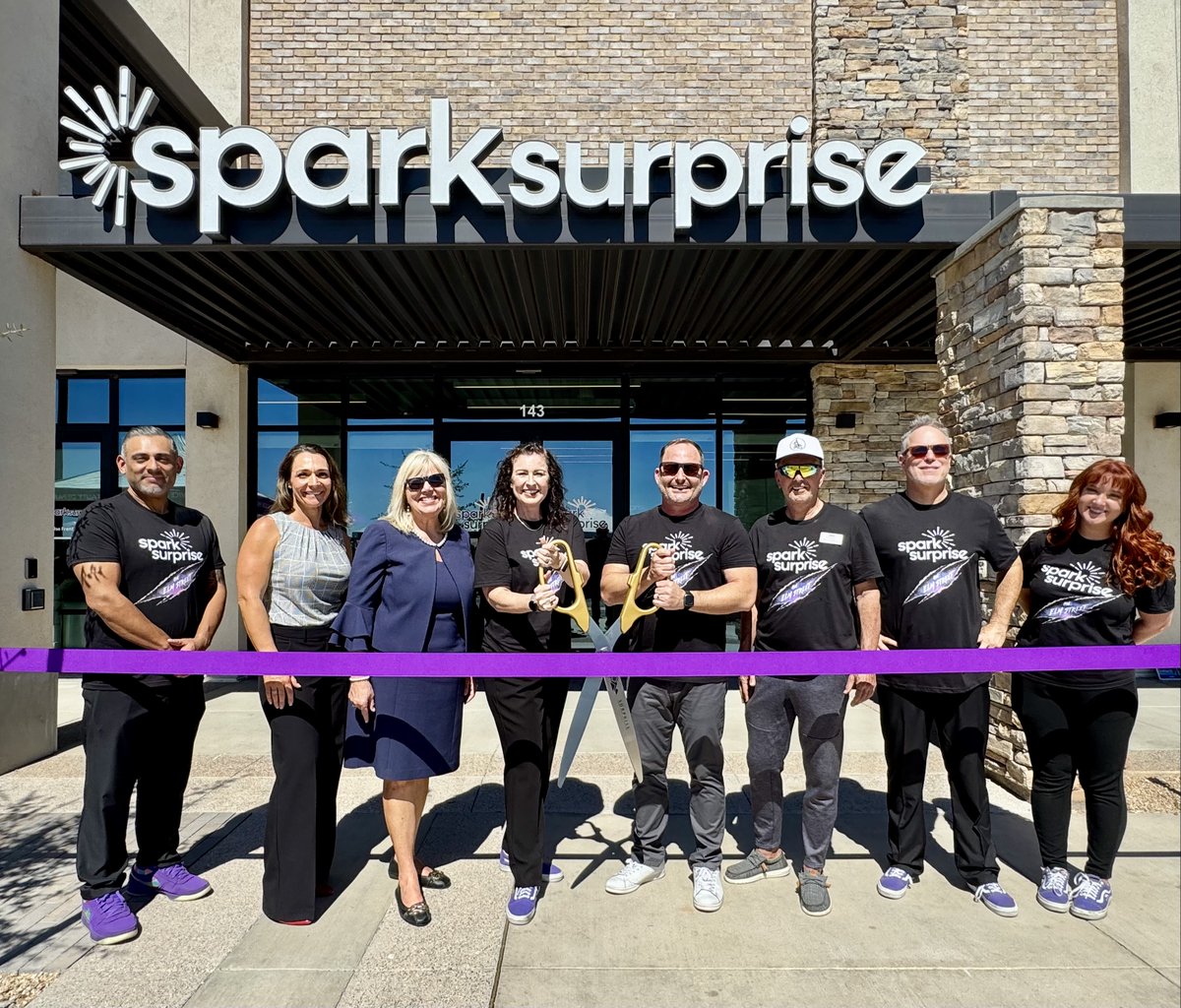 SurpriseEconDev's tweet photo. Today was a BIG day for Surprise Economic Development!

We officially celebrated the Grand Opening of @SparkSurpriseAZ, the City of Surprise’s new Business Development Hub! @MayorSartor and Economic Development Director Jeanine Jerkovic cut the ribbon, officially opening Spark Surprise to businesses and entrepreneurs in our community.
They were joined by Vice Mayor Earle Greenberg, Councilmember Johnny V. Melton (@melton_d4), Supervisor Debbie Lesko - Vice Chair of Maricopa County Board of Supervisors,  Surprise City Manager Andrea Davis, Economic Development Assistant Director Mike Hoover, Economic Development Project Manager - Spark Surprise Samuel Pena, and Economic Development Administrative Specialist - Spark Surprise Maggie Lewis.

Making a community resource like this a reality would be impossible without our many incredible partners! A few were on hand to celebrate with us today including:

- City of Surprise Human Service & Community Vitality (@surprisecares) who provided their Block Party Trailer
- George Sezemsky, CEO Forums Chair, @SCOREMentors
- Ryan Dixon, Small Business Advocate, Maricopa County - Procurement Services
- Robert Theobald, Small Business Ombudsman, Sr. VP, Small Business Services, @AZCommerce
- Patrick Jordan, Compliance Assistance Supervisor, ADOSH
- Darren Ware, Safety Coordinator, ADOSH
- Steve Kaiser, CEO, @ASBA 
- Katherine Dunphy, Marketing Director, Arizona Small Business Association
- Kaila Hammonds, Director of Business Development, Arizona Small Business Association
-  Dysart Schools: Dysart Student Broadcasting
Special shout out to Fairytale Finds Market and all today's vendors for putting on a fantastic market for the event!

Spark Surprise is located in the heart of our City, right on Elm Street, and for the Grand Opening, many of the amazing Elm Street Restaurants participated in the Taste of Elm Street. Big thank you to:

MISSION BBQ
Pita Kitchen Mediterranean Grill
Southern Steer Butcher
Osteria Mia - Surprise
Jet's Pizza
Tacos Chilango
Cafe Zupas
Better Buzz Coffee
Farmer Boys
One final, Sparkling Shout Out to the incredible Flash Mob Dance Participants that took over Elm Street Today! Great work Assistant Choreographer (and today's Michal Jackson) K-9, Pomp Team & Dance Company with Peoria High School, Pomp Team with Paradise Honors High School, Dance Team with Ottawa University - Arizona, and the Desert Flowers Belly Dancing Troop.

Check out photos of all of today's wonderful festivities here: https://t.co/1oF6ETQBPi

#SparkSurpriseAZ #BusinessDevelopmentHub #SurpriseEconomicDevelopment #OpenForBusiness #RibbonCutting #FlashMob

Spark Surprise | 14462 W. Elm Street, Suite 143

https://t.co/ooqquyHlr5