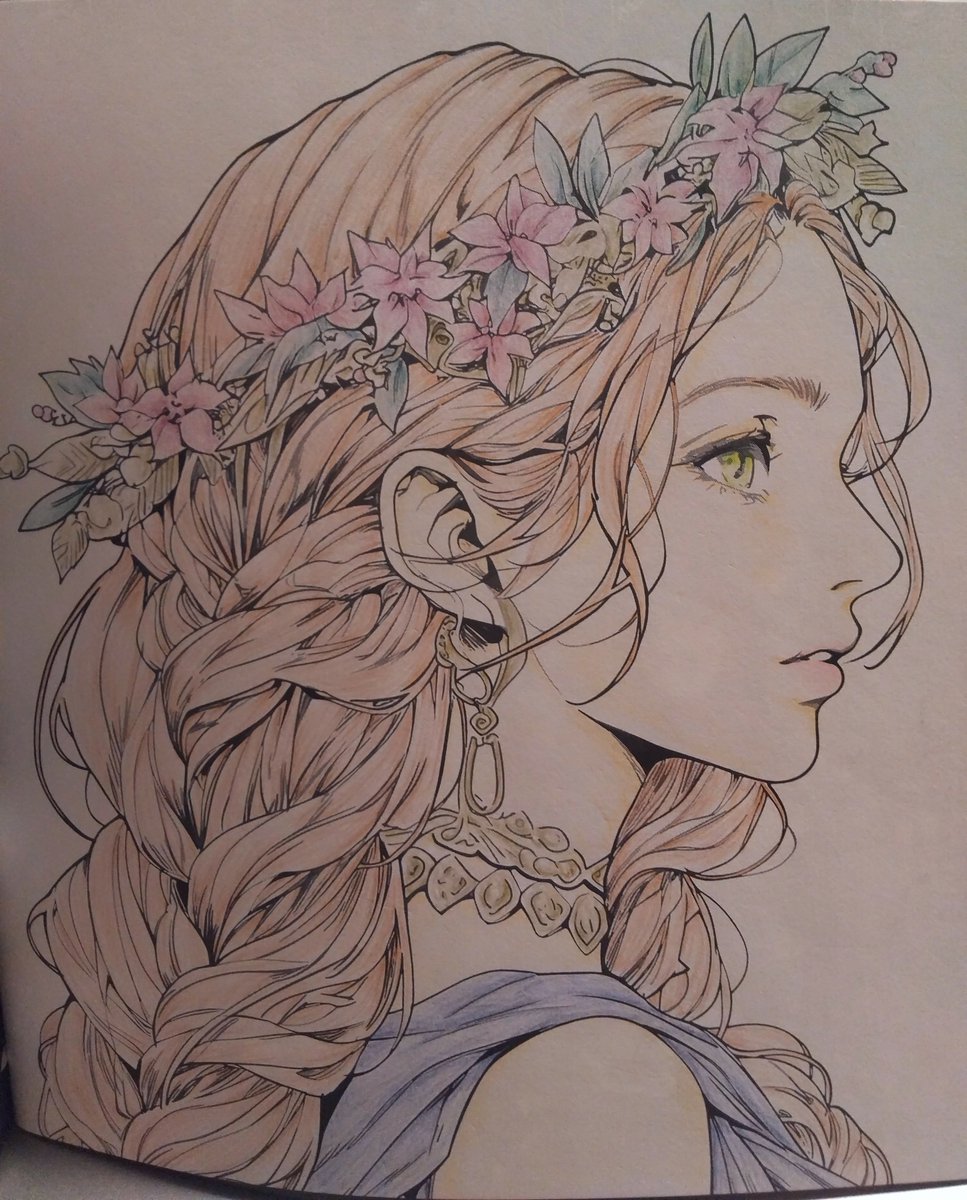t5Bw7ZkkPl3236's tweet photo. #FlowerCrownPrincess
#ColoringBook
#塗り絵 #色鉛筆 https://t.co/VKXicvK1zz